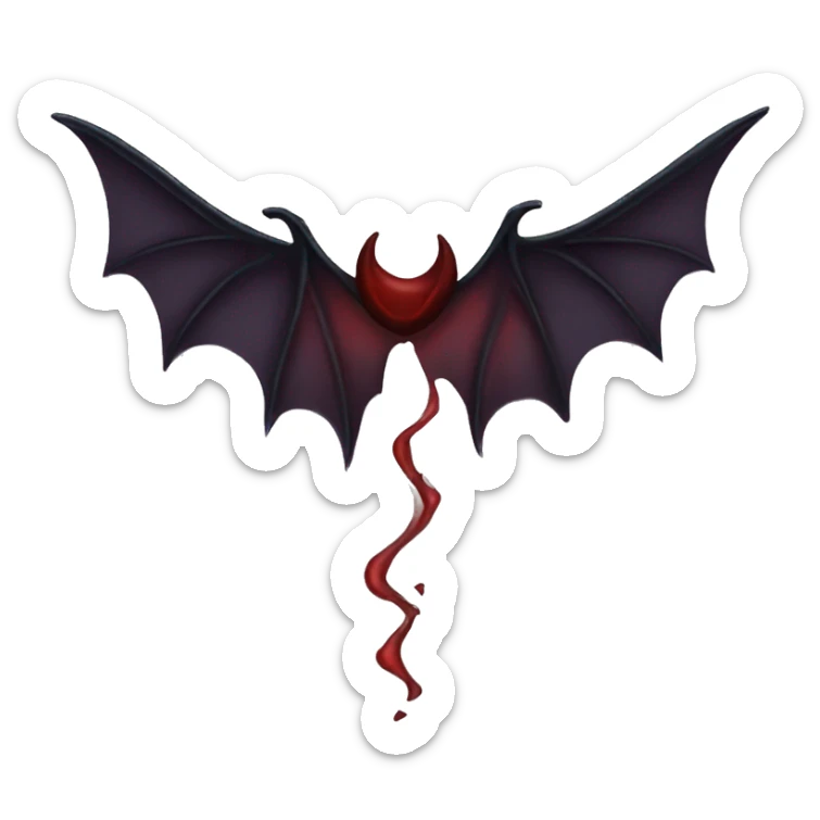 vampire wings sticker