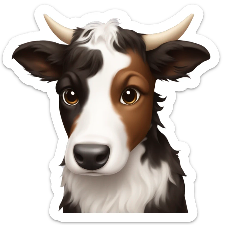 cute baby texas longhorn bevo and border collie texas a&m  sticker