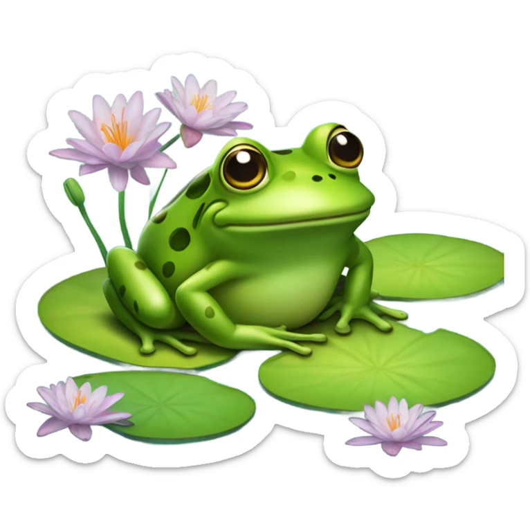 Frog sticker