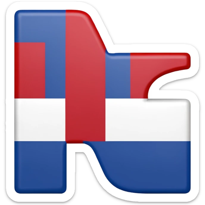 "A" "T" "X" Block letters painted the colors of the Texas state flag sticker