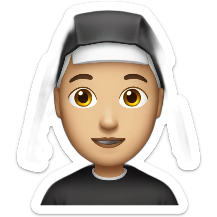 MALE NUN sticker