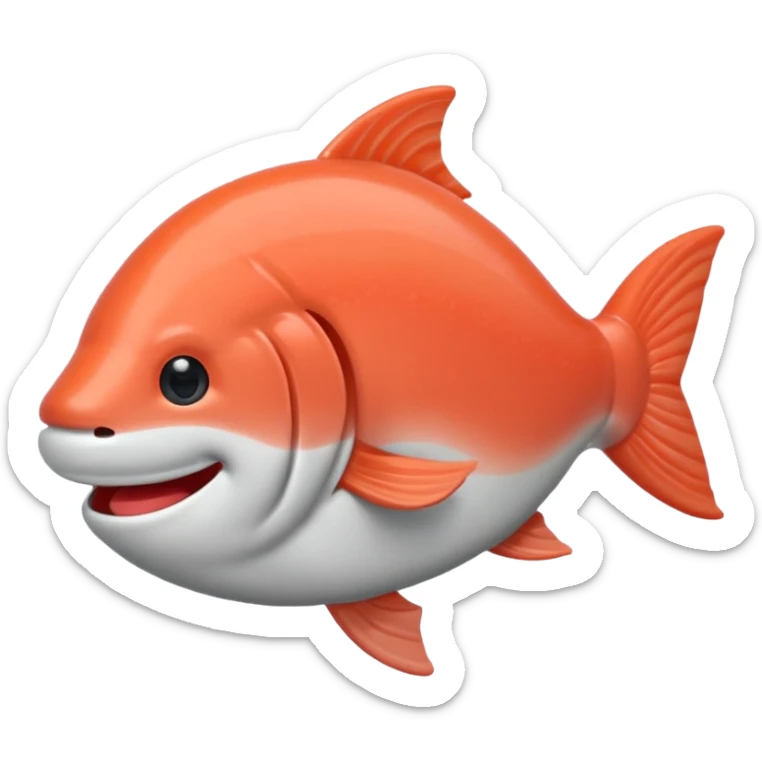 Un emogi tipo asi🤪 de color salmon con este lqcito🎀 en la cabeza sticker