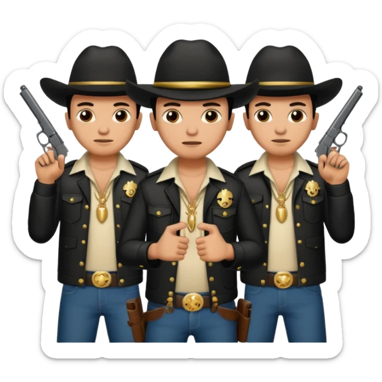 Norteño street gang with 14, hand gang signs and guns sticker