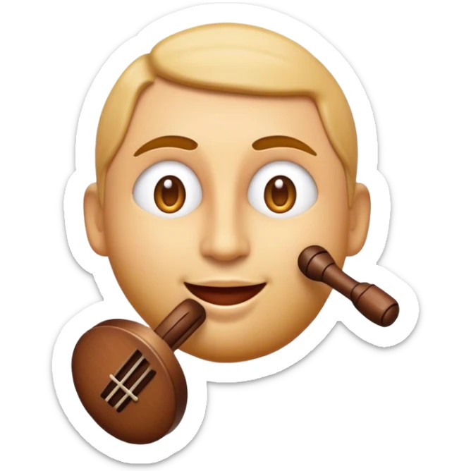 Cinematic Realistic Klapa Music Pop Culture Emoji, depicted with a soulful portrayal of traditional Croatian vocal music rendered with delicate textures and warm, cultural lighting. sticker