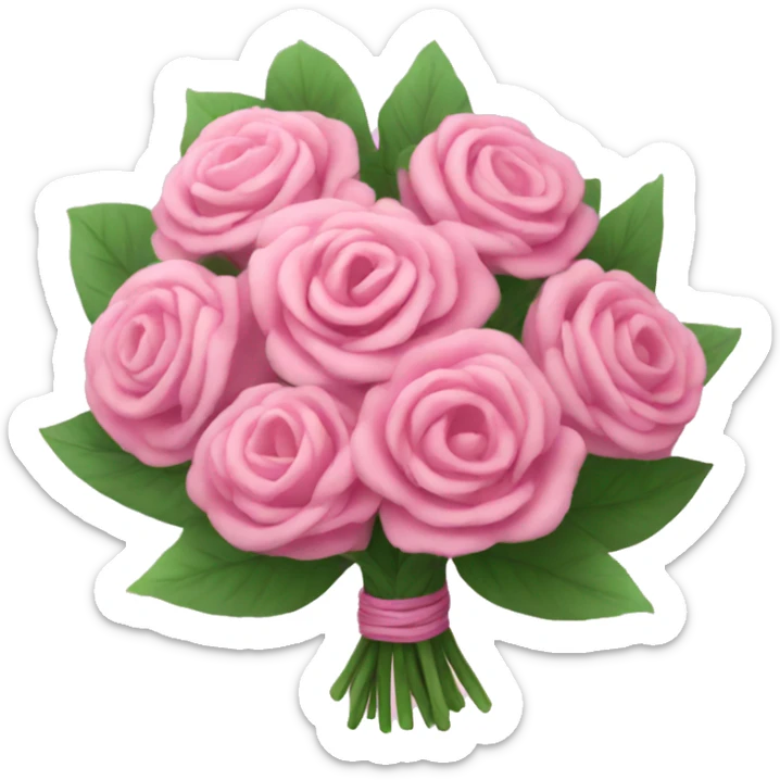 pink bouquet sticker
