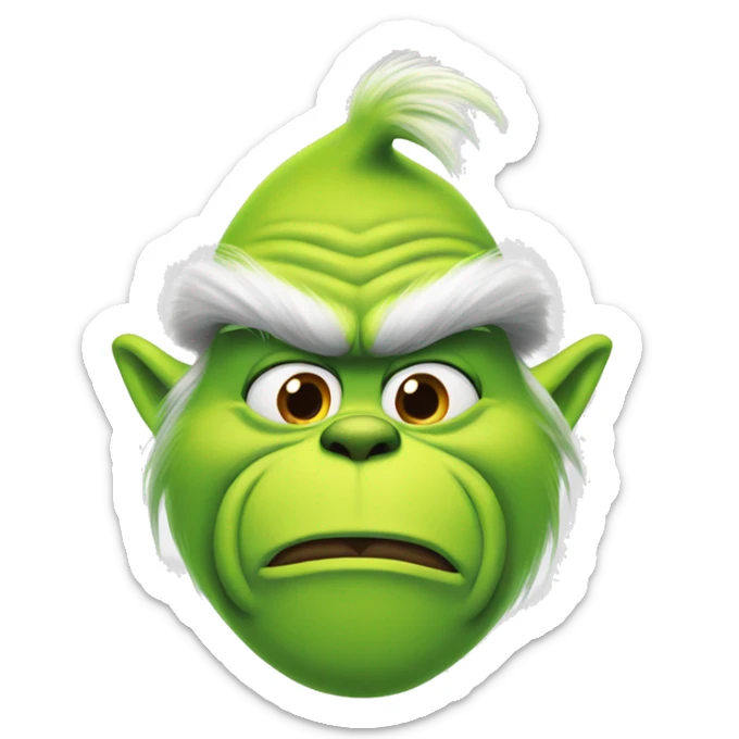 Grinch sticker