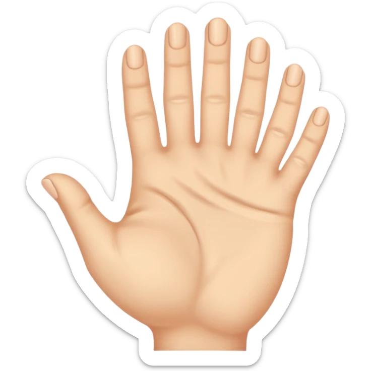 apretón de manos 🤝, solo manos humanas, cinco dedos por mano, proporciones correctas, sin brazos, sin dedos extra” sticker