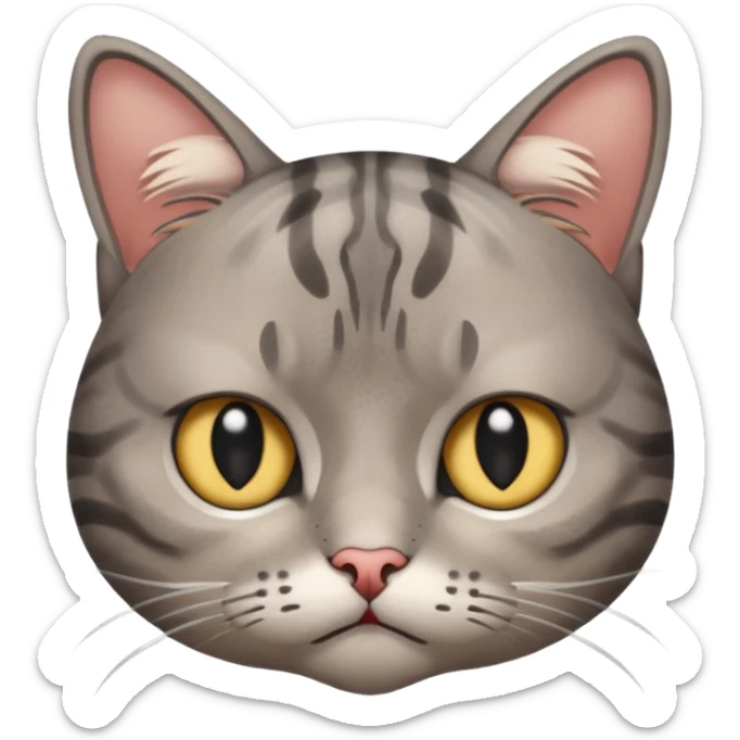 gato triste sticker