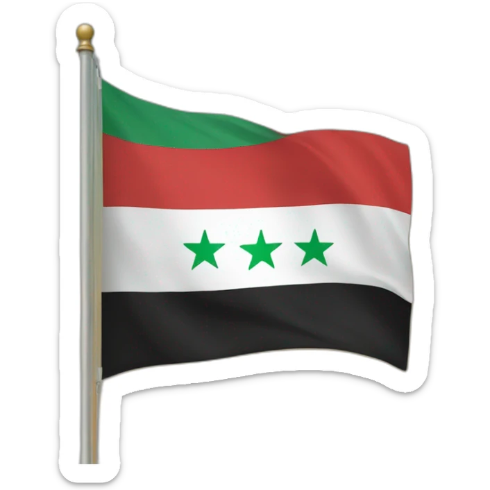 Syrian flag sticker