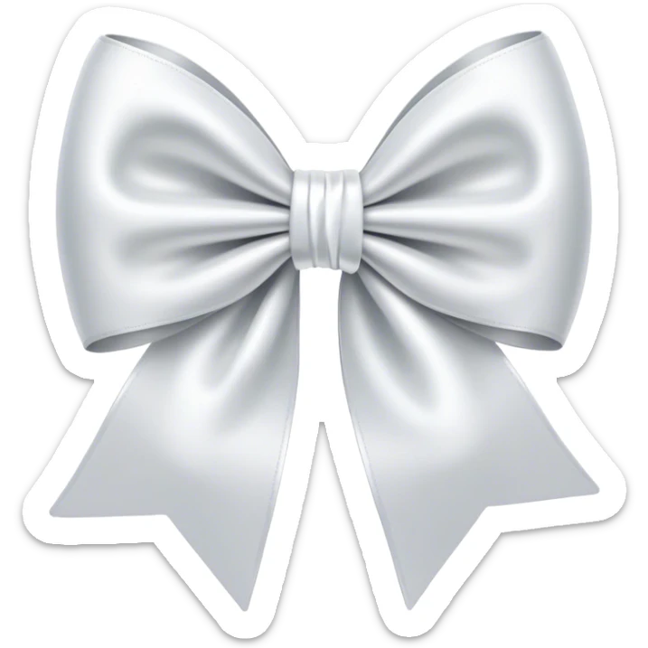white bow sticker