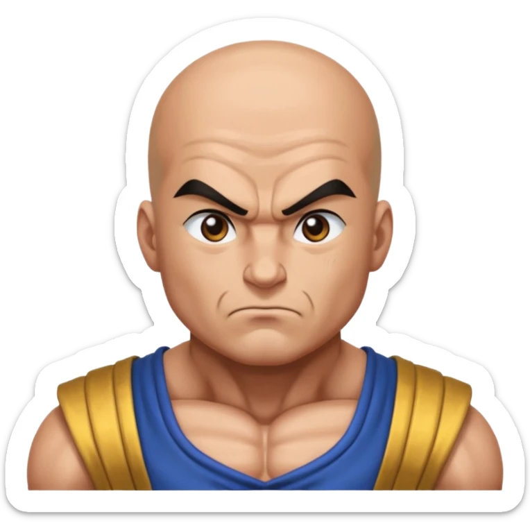 nappa the saiyan dbz sticker