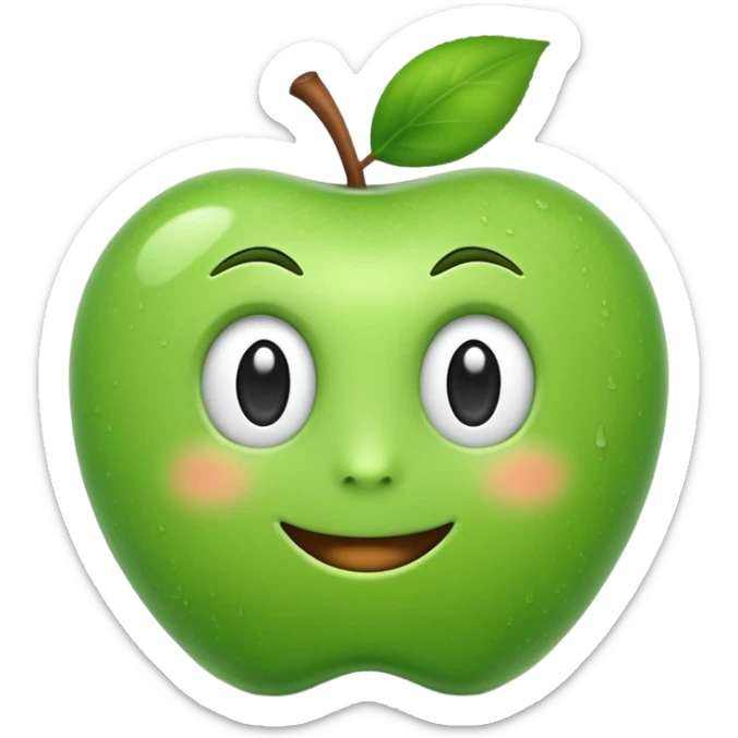 A high-quality 3D render of focus in the style of an Apple emoji. Smooth textures, soft diffuse lighting, and deep detailing. Realistic materials but with a stylized, iconic look. Soft drop shadow. Isolated on a white background. High fidelity, 4k. sticker