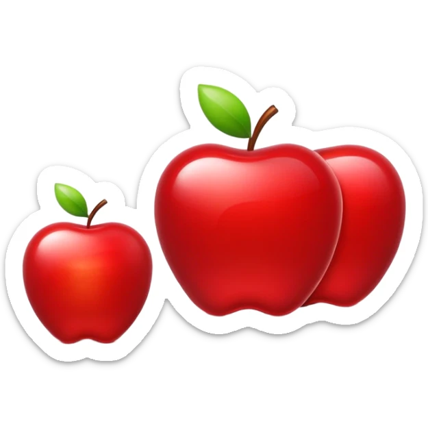 Apple emoji of stock of Apple company sticker