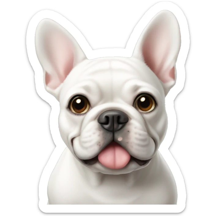 White French Bulldog sticker