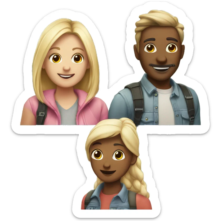 outdoor fun with friends but one friend is very attractive and the other friend is the same age but looks way older than she should sticker