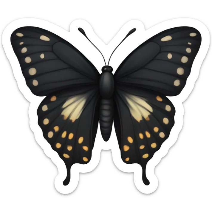 Black butterfly  sticker
