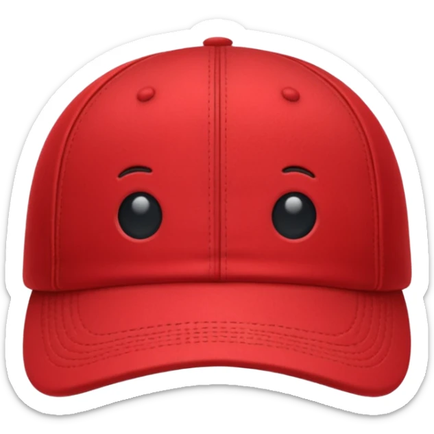 cap cloth red sticker