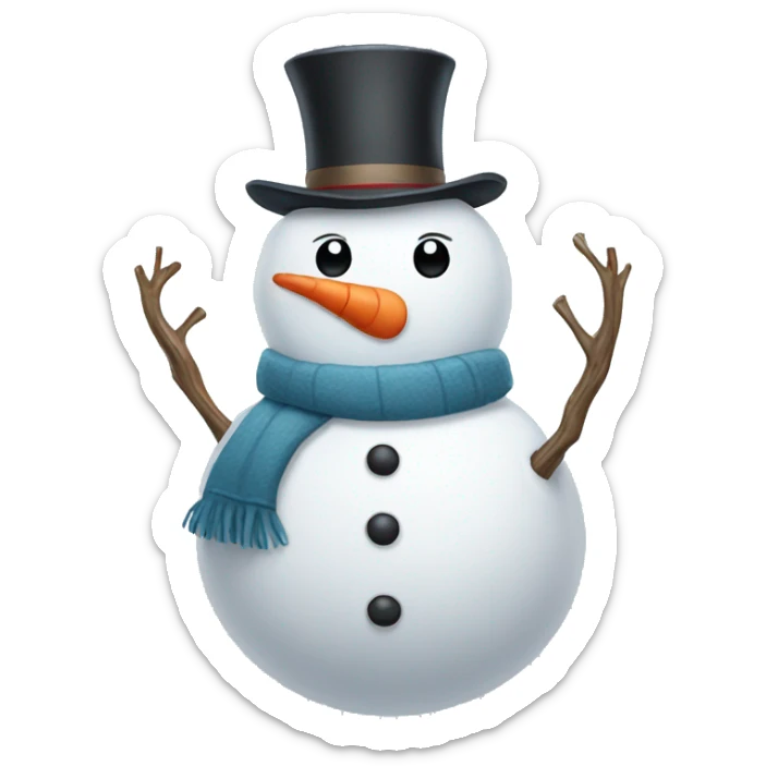 snowman sticker