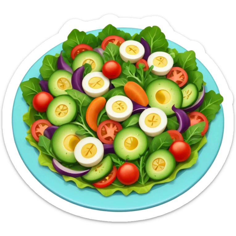 selam ben healt welness için salata istiyordum sticker