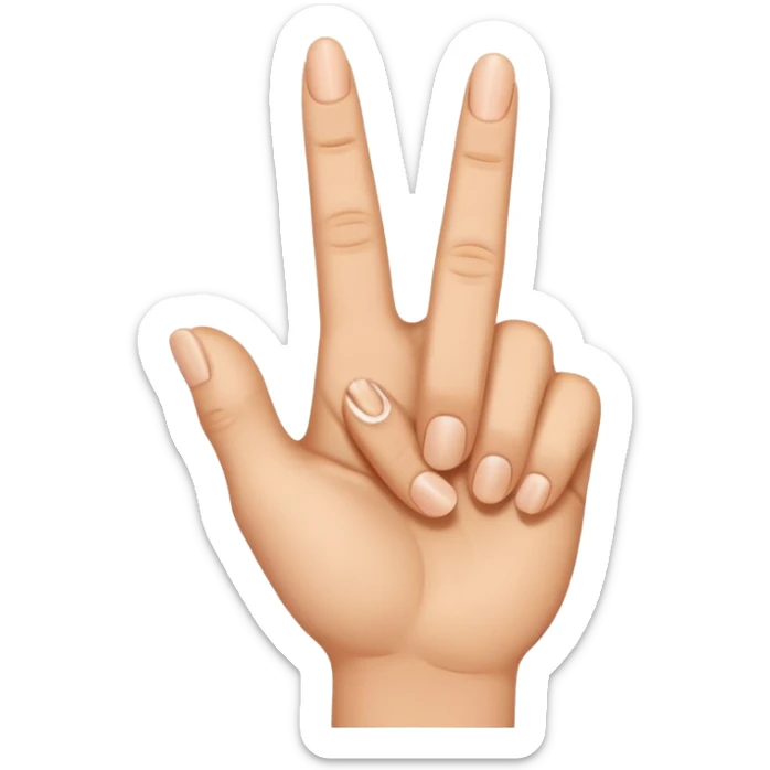  Can you do the Oke or perfect sign but than with de middle vinger.  sticker