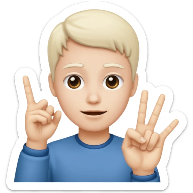 C est un signe de Gang ou tu rejoin juste ton anulaire a ton pouce et les gens verons que l index le majeur et l auriculaire  sticker