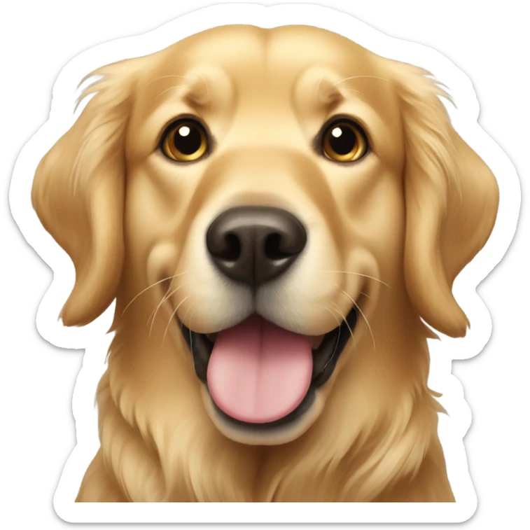 golden retriever sticker
