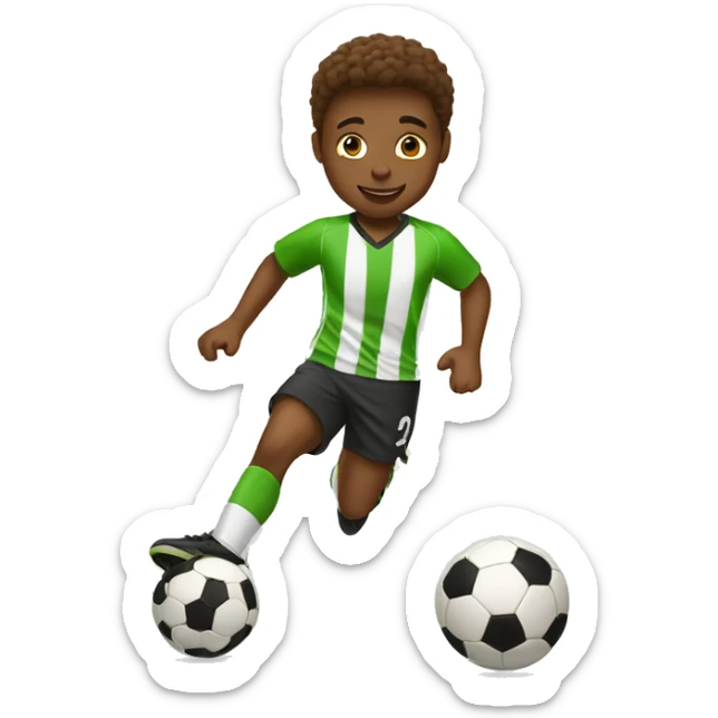 tenn playing soccer sticker