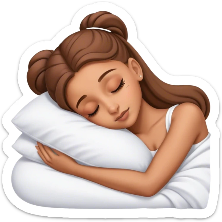 Ariana Grande sleeping sticker