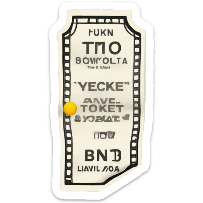 Ticket sticker