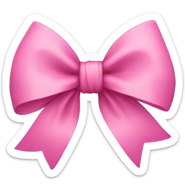Pink bow sticker