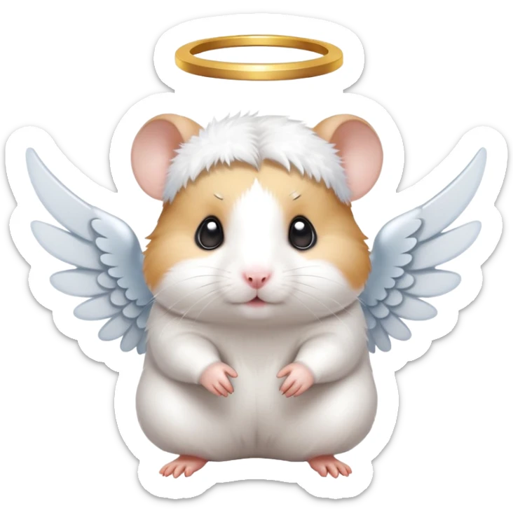 Angel hamster sticker