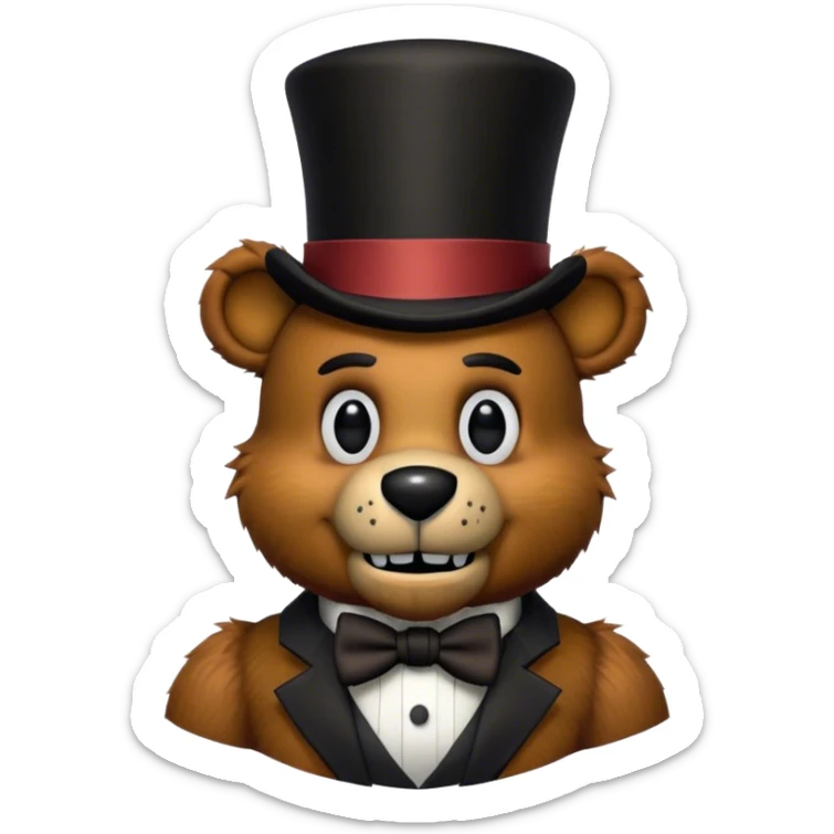 Freddy Fazbear sticker