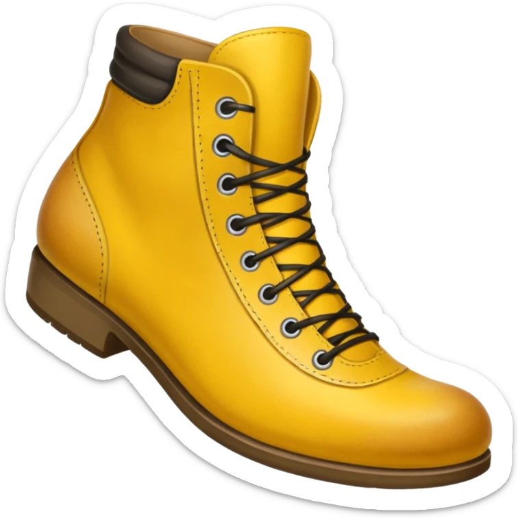 Yellow shoes sticker