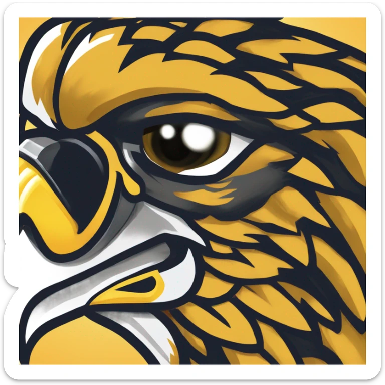 the state university of new york college at brockport's mascot Ellsworth the golden eagle sticker