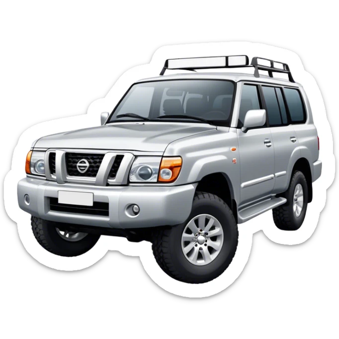 Nissan Patrol y62 - Nissan (Model Year: 2022) (Iconic colour: Silver) sticker