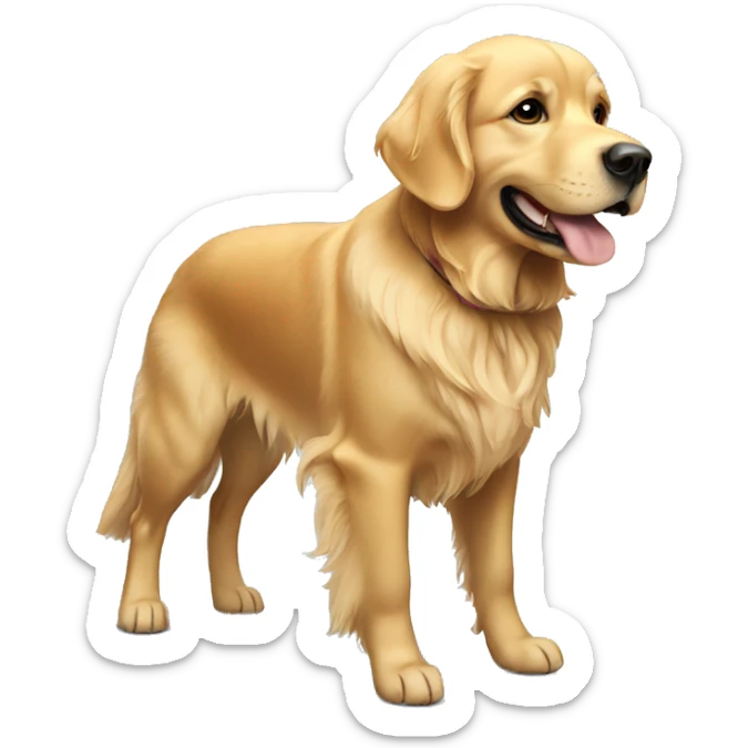 Golden retriever sticker
