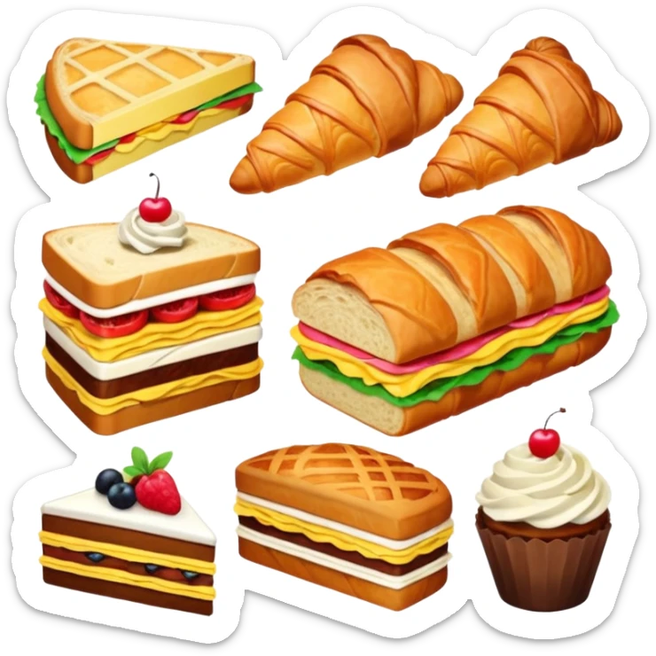 cafe food sticker