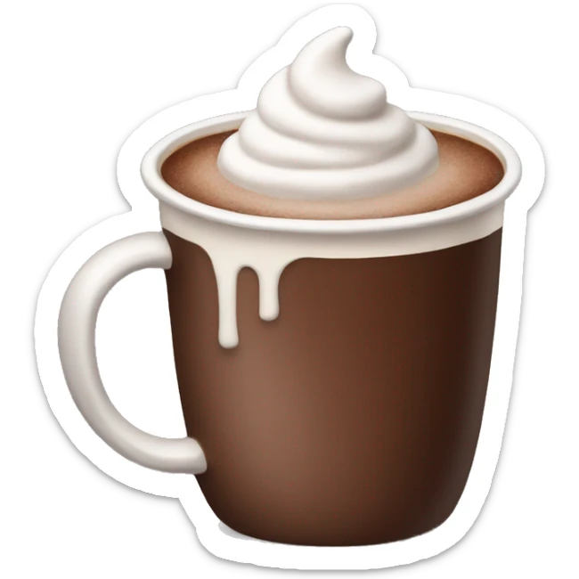 Hot cocoa sticker