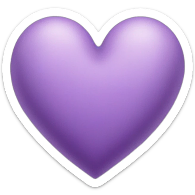 lilac heart sticker