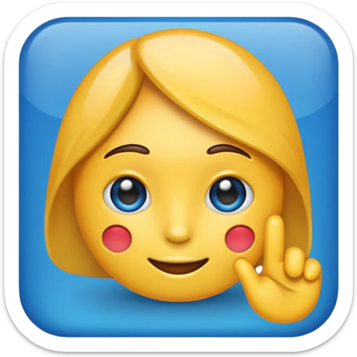 Mavi tik emoji sticker