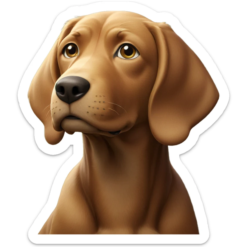 dog among blooming flowers sticker