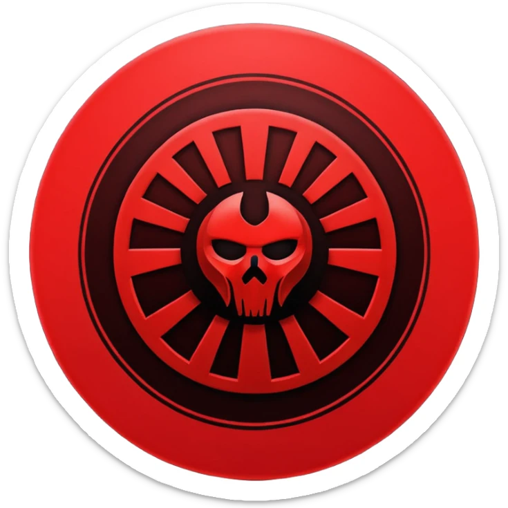 i want a red sith empire . roblox clan based imagine were the logo is a red cirlce with differet desings in it sticker