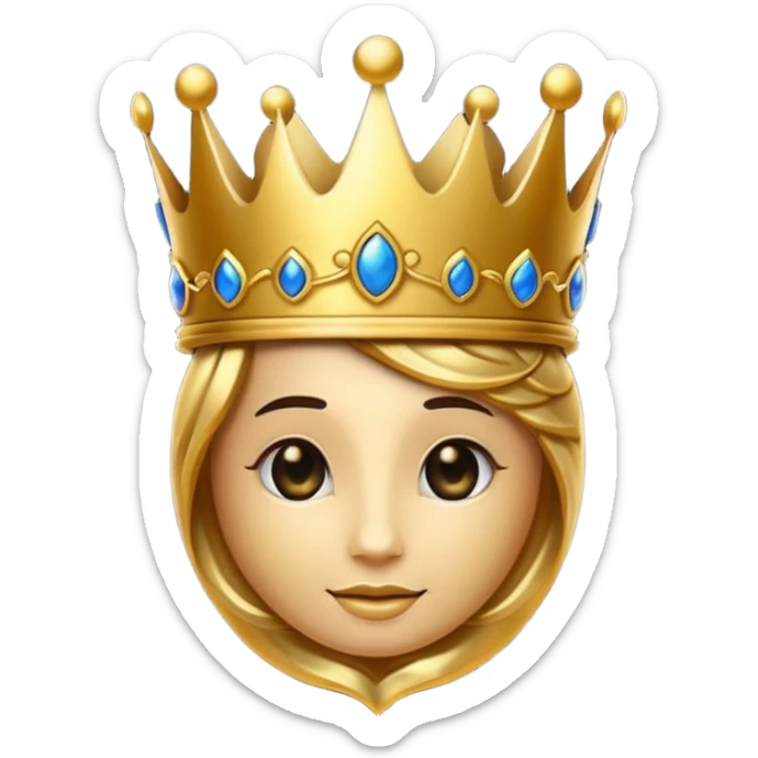 luxury black and gold emoji with royal crown, ornate golden swirls, premium VIP style, elegant and glossy, dark background, glowing edges, rich and exclusive look, suitable for Telegram emoji pack sticker