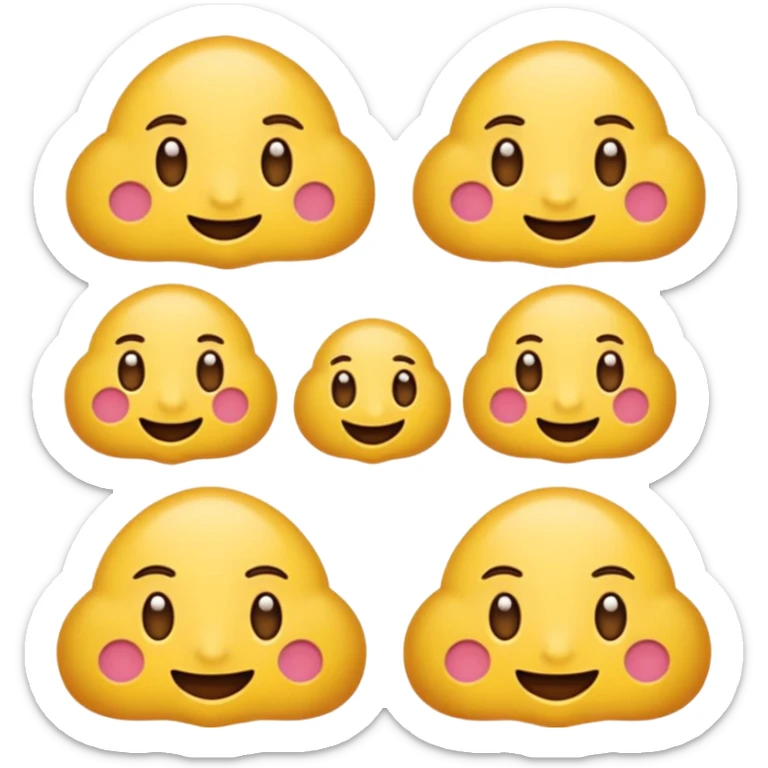 Udělat emoji z mého psa s růžovým svetrem má černou srst a má docela malý obličej  sticker