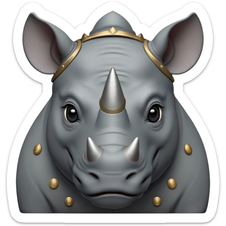 cinematic-noble-rhinoceros-portrait-emoji,-poised-and-regal,-with-a-massive,-powerful-build-and-a-thick,-armored-hide-of-slate-gray,-deep-set-soulful-piercing-eyes,-simplified-yet-sharp-and-sophisticated-features,-highly-detailedlarge black eyes sticker