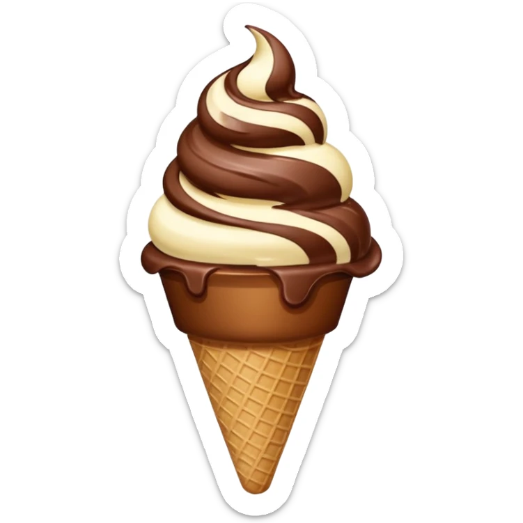 Ice créam the chocolate  sticker