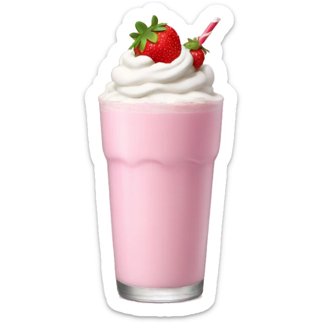 strawberry milkshake sticker