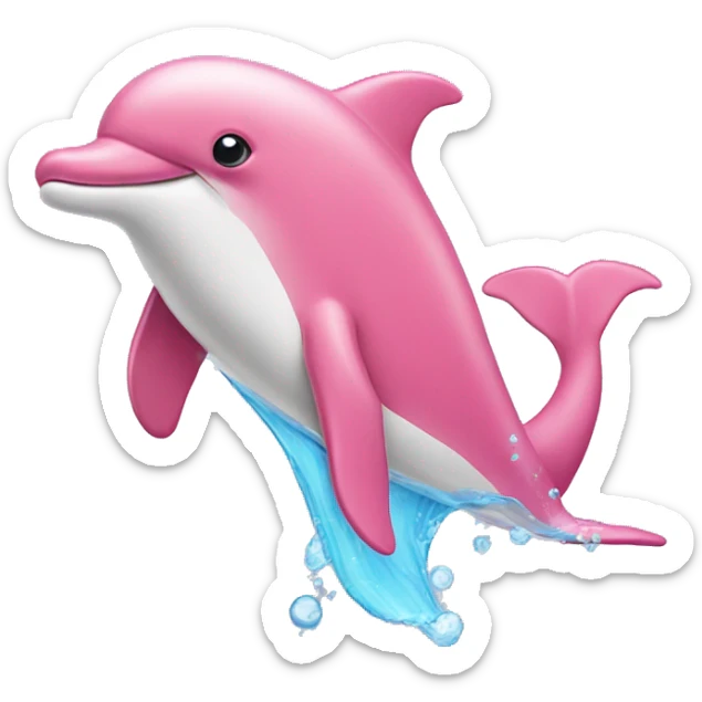 Pink Dolphin  sticker
