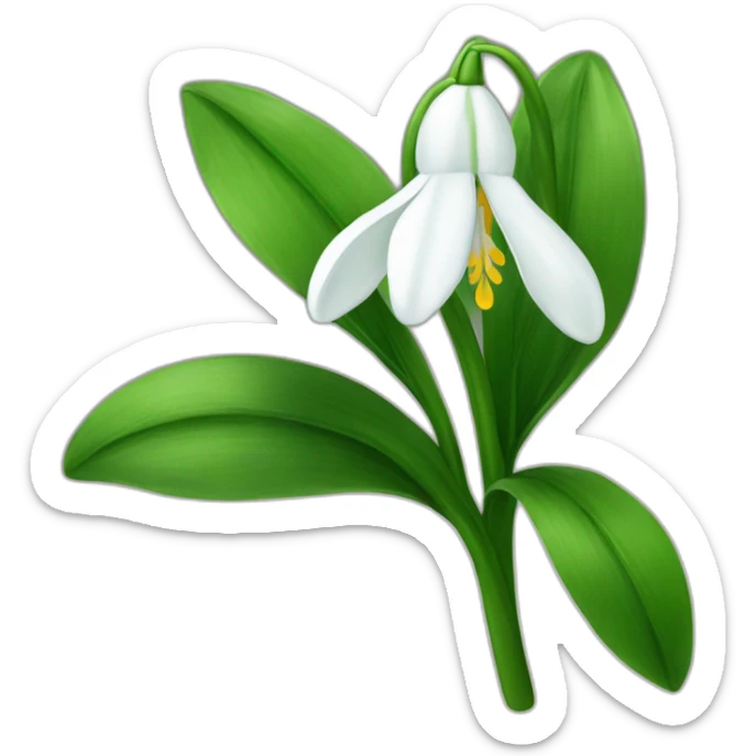 snowdrop  sticker