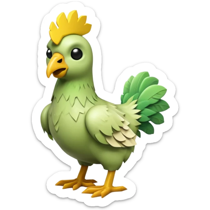 mine craft baby zombie sitting on top of mine craft chicken  sticker